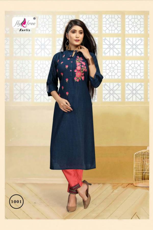 Fly Free Voilet 2 Heavy Rayon  Lurex With Embroideral Work Latest Fancy Designer Top With pant Collection